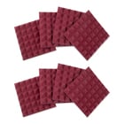 Gator GFWACPNL1212P-8PK Eight Pack of 2”-Thick Acoustic Foam Pyramid Panels 12”x12”