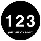 Gobo Helvetica Bold Numbers