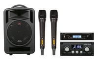 Galaxy Audio Traveler 10 2TVHH-TV-DREC 10" Portable PA System with 2x Wireless Handheld Microphones