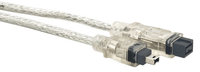 Firewire 800 Cable, 9-pin to 4-pin, 6 Feet