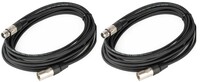Cable Up DMX-XX310-TWO-K DMX 3-Pin Lighting Cable Bundle (2) Pack of DMX-XX3-10 DMX Cables