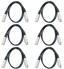 Cable Up DMX-XX525-SIX-K Cable, DMX 5pM-5pF 25ft 6-Pack