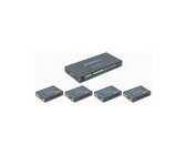 OCEAN MATRIX OMX-HDMICAT1X4 HDMI 4K@60Hz 1x4 Splitter and Cat6/6a/7 Extender with 4 Receivers