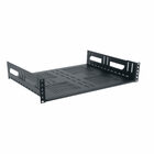 Lowell RMK214-LFP  Hinged Rackmount Shelf with Vented Base, 2U, 14" Deep 