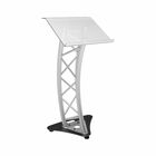 Global Truss GT-LECTERN-PRO  Curved Aluminum Truss Podium