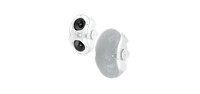 2-Way Twin 3.5" Woofer and 0.75" Tweeter, Pair, White