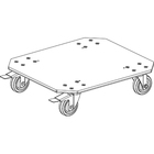 Grundorf AS-LC2B  Large Caster (4") DOLLY PLATE -with 2 Brakes for Carpet