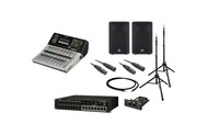 Yamaha TF1 DBR12 Pack TF1 Digital Mixer Bundle with Stagebox, Active Speakers, Stands and Cables