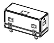 Nexo MST-2CASEMSUB12  Flight case for 2x MSUB12 