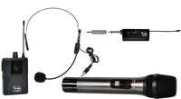 Galaxy Audio GTU-SHP5AB  Mini dual wireless system, 1 HH, 1 headset, dual receiver 