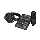 Yamaha AG03 Mk2 Live Stream Pack AG03 Mk2 3-Channel Mixer with YH-MT1 Studio Headphones and YCM01 Condenser Microphone
