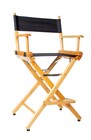 FilmCraft CH19790  24" Foldable Director's Chair, Natural with Canvas 