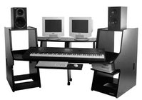 Workstation for keyboards, computers, mixers, video