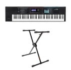 Roland JUNO-DS76 Synthesizer Bundle Synthesizer Bundle with KS-10X Keyboard Stand