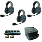 Eartec Co EVX3D Full Duplex Wireless Intercom System W/ 3 Headsets