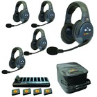 Eartec Co EVX5D Full Duplex Wireless Intercom System W/ 5 Headsets