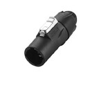 REAN RCAC3M-X-000-1 IP65 Lockable Male powerCON Connector, Power In