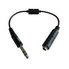 Angry Audio Headphone Disconnector (TRSM-TRSF) 1/4" TRS Male Plug to 1/4" TRS Female Jack