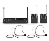 LD Systems U3047BPH2 U305 BPH2 Dual Wireless Microphone System w/ 2 Bodypacks and 2 Headsets