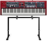 Nord Stage 4 73 Black Stand Bundle 73-Key Hammer-Action Digital Piano with AMS-PFL-KB-STAND, Black