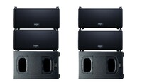 QSC LA108 4 KS212C Ground Bundle 4x 8" L-Class Ground Stack Bundle with 2x KS212C Subs