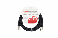 Gator GCWB-XLR-20  CableWorks Backline Series 20' XLR Microphone Cable