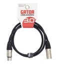 Gator GCWB-XLR-03  CableWorks Backline Series 3' XLR Microphone Cable
