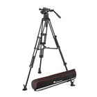 Manfrotto MVK612TWINMAUS [Restock Item] 612 Nitrotech Fluid Video Head, Alum Tripod, Mid Spreader