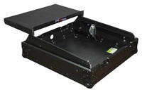 ProX XS-19MIXLTBL  19" Rack Mount Mixer Case with 10U Slant and Sliding Laptop Shelf Black