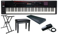 Roland FANTOM-08-K  88-Key 16-Part Multitimbral Workstation with Essential Accessory Bundle