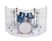4' x 12' 6-Section Clear Acoustic Isolation Panel