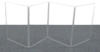 Clearsonic A1824X4 24" x 72" 4-Section Clear Acoustic Isolation Panel