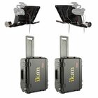 ikan PT4500-P2P-TK  P2P Interview System with 2 x Professional 15" High Bright Teleprompter Travel Kit