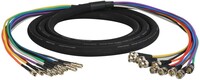 Laird Digital Cinema DINB-10SNK-5  5' 10-Channel DIN 1.0/2.3 to BNC Male Video Adapter Snake Cable