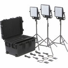 Litepanels 935-3207  Astra 6X Bi-Color LED Panel Traveler Trio Gold Mount Kit 