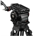 Cartoni Master 65 Fluid Tripod Head with Telescopic Left Pan Bar and Short Right Pan Bar