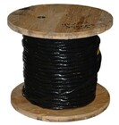 West Penn 292-BLACK  WIRE 1000' 2C 20GA STRANDED/JA, BLACK