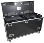 ProX XS-UTL246036W MK2 TruckPax Utility ATA Flight Case Truck Storage Road Case with Dividers Tray and 4" Casters