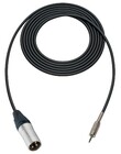 Sescom SES-SC6XMZ Audio Cable Canare Star-Quad 3-Pin XLR Male to 3.5mm TRS Balanced Male Black, 6'