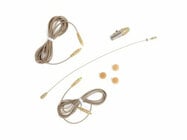 MIPRO HSP-50 3mm Omni-Directional Miniature Condenser Hair/Wig Microphone with Mipro mini-XLR Adaptor, Beige