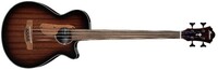 Ibanez AEGB24FE  AEG Fretless Acoustic-electric Bass Guitar, Mahogany Sunburst