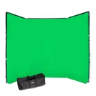 Manfrotto MLBG4301KG [Restock Item] Green Chroma Key FX Portable Background Kit (13.1 x 9.5')