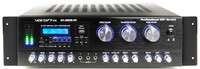 VocoPro DA-9808-RV Professional 600W Karaoke Amplifier with 24-bit DSP Mic Effect