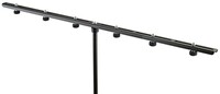 K&M 23560 Microphone Bar Extra-Long Microphone Bar, 850mm, Black