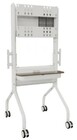 Chief Voyager Large Manual Height Adjustable AV Cart, White Fits 40"- 85" screens up to 175lbs