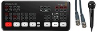 Blackmagic Design ATEM Mini Pro ISO Live Stream Switcher With ATR1100X Microphone and 6' SDI Cable