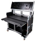 ProX XZF-AVPRO 2X12U 2X4U Mobile AV Broadcasting Streaming Recording Studio Workstation Case with 2x 4U Top 2x 12U Bottom