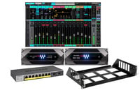 Waves LV1 32 Core Combo eMotion LV1 32ch License, Axis Scope, Server One-C, 2U Rack Shelf, 3x Ethernet Cables, Netgear GS110TP Switch and 1yr Ultimate Subscription