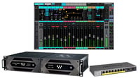 Waves LV1 64 Core Combo eMotion LV1 64ch License, Axis Scope, Extreme-C Server, 2U Rack Shelf,  3x Ethernet Cables, Netgear GS110TP Switch and 1yr Ultimate Subscription