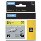 Dymo 18052 1/4" Industrial Yellow Heat Shrink Tape for Rhino Label Printers